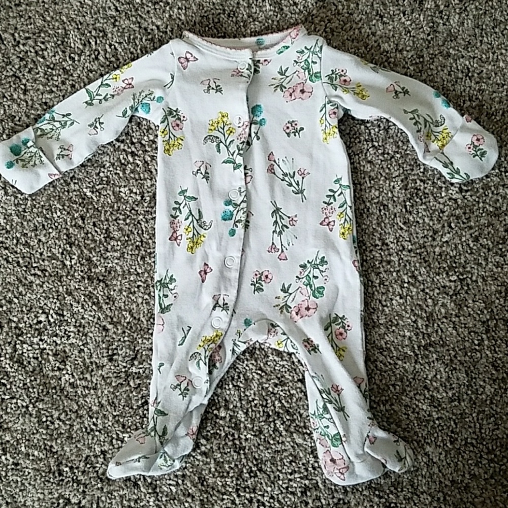 Carter's NB floral sleeper